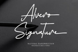 Alvero Signature Italic – Perso Font