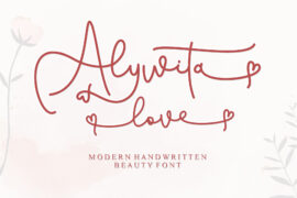 Alywita Love – Personal Use Font