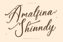 Amalfina Shinndy DEMO VERSION Font Family