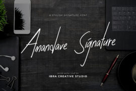 Amandave Signature Font
