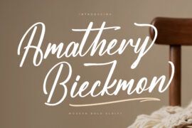 Amathery Bieckmon DEMO VERSION Font Family