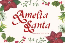 Amelia Santa Demo Font
