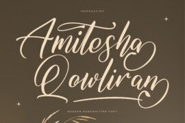 Amitesha Qowliran DEMO VERSION Font Family
