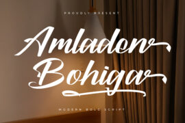 Amladen Bohiga DEMO VERSION Font Family