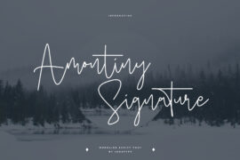 Amontiny Signature Font