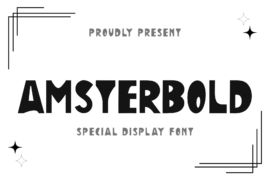 Amsterbold Font