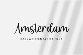 Amsterdam Script Font Font