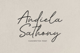 Andiela Sathony Font