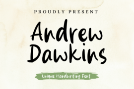 Andrew Dawkins Font