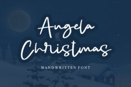Angela Christmas – Personal Use Font