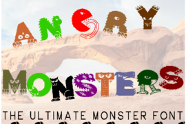 Angry Monsters Font