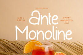 Ante Monoline Personal Use Font