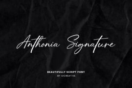 AnthoniaSignature Font