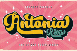 Antonia Retro Font Family
