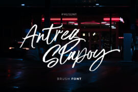 Antreg Slapoy Font