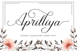 Aprilliya script Font