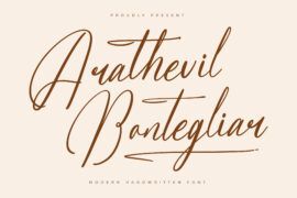 Arathevil Bontegliar DEMO VERSI Font Family