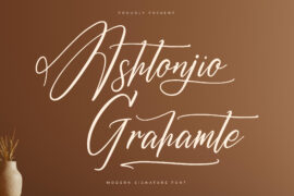 Ashtonjio Grahamte DEMO VERSION Font Family