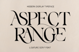 ASPECT RANGE DEMO Font