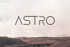 Astro Futuristic Font Font