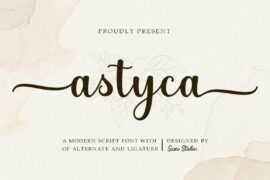 Astyca Script Font