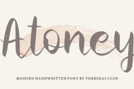 Atoney Font