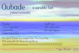 Aubade Font Family