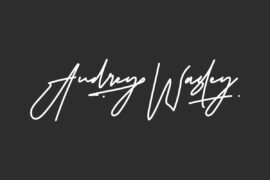 Audrey Wasley Demo Font