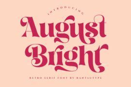 August Bright Font