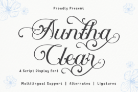 Auntha Clear Trial Font