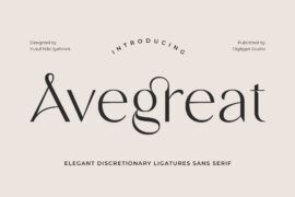Avegreat Font