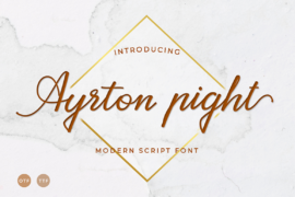 Ayrton pight Font