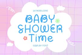 Baby Shower Time Font