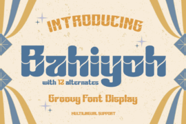 Bahiyoh trial Font