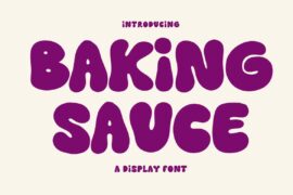 BAKING SAUCE Font