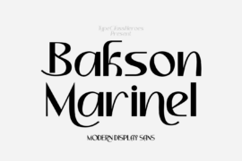 Bakson Marinel Demo Font