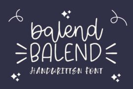 Balend Font