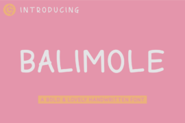 Balimole Font