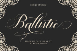 Ballistic Script Font