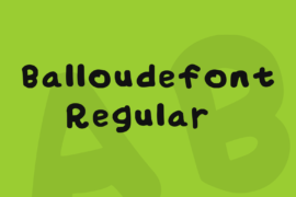 Balloudefont Font