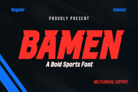BAMEN trial Font Family