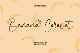 Banana Coronet Demo Font