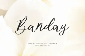 Banday demo Font