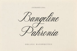 BangelinePahronia Font