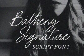 Batheny Signature Font