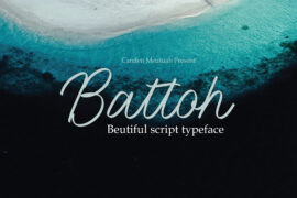 Battoh script Font