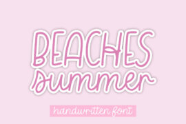 Beaches And Summer Font