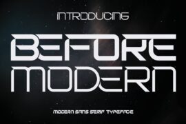 Before Modern Demo Font