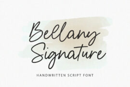 Bellany Signature Font