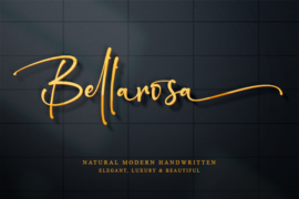 Bellarosa – Personal use Font